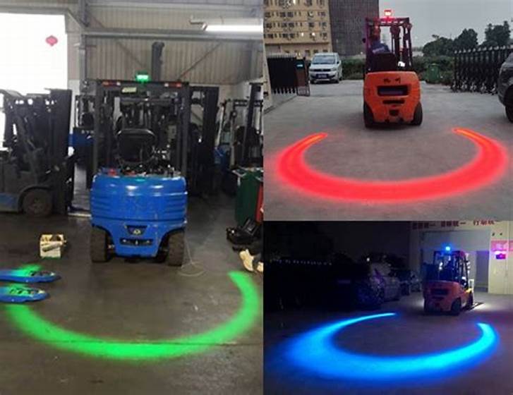 Forklift with U-Shaped Light
